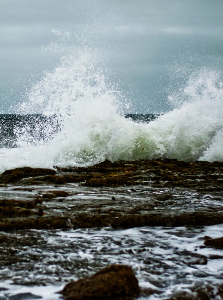 Waves at Filey Brigg