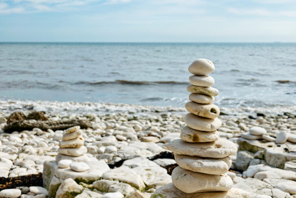 Stones at Dane's Dyke Beach